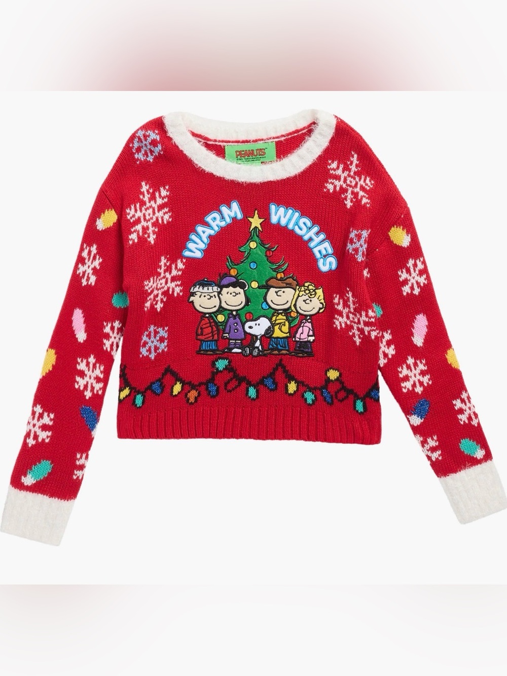 🎄Peanuts Sweater with Holiday Characters. Size 5